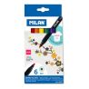 MILAN - Box of 6 Fibrepens for Painting on Fabrics