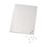 EFCO - Coussinets Adhésifs - Double Face - 5 X 5 X 2 mm / 10 X 14 cm - 560 Pièces - Blanc