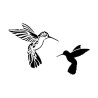 EFCO - Pochoir - Colibris - DIN A4 - Lot de 2