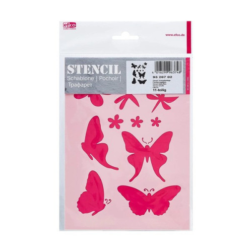 EFCO - Pochoir - Papillons - DIN A5 - Lot de 11