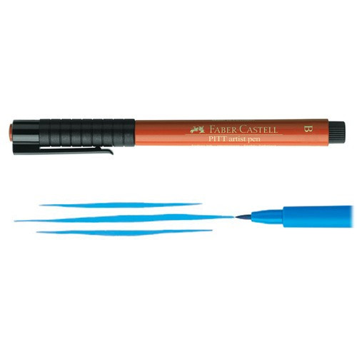 Faber-Castell Pitt Big Brush Pens - 4 Pack, Black No. 199