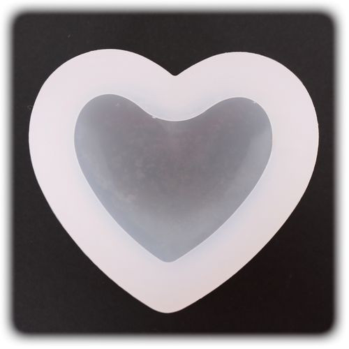 PENTART - Silicone Resin Mould - Gros Coeurs 8x7x3,8