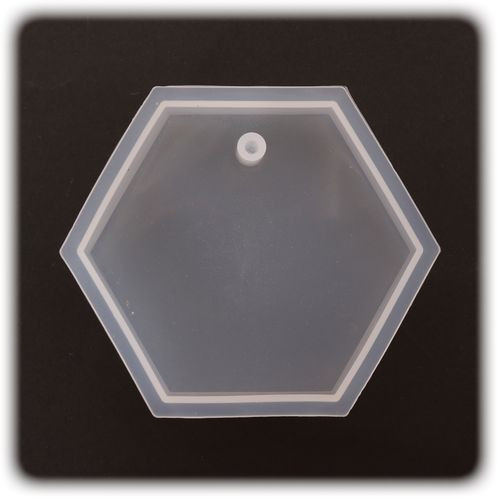 PENTART - Moule Silicone Résine - Hexagone 8x1,2