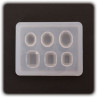 PENTART - Silicone Resin Mould - Rounds & Rectangulars 4x5x0,5