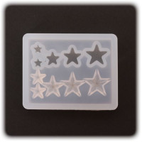 PENTART - Moule Silicone Résine - Étoile 4x5x0,8