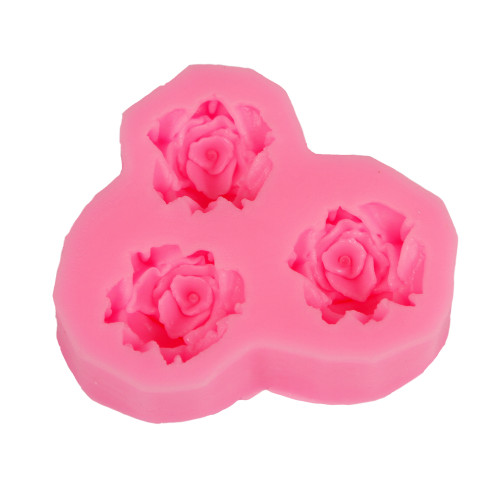PENTART - Moule Silicone Résine - 3 Roses