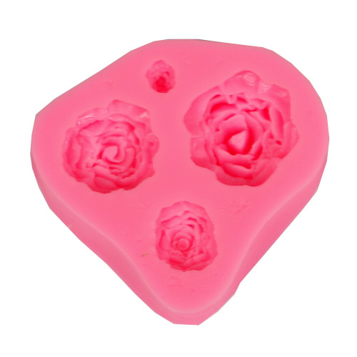 PENTART - Silicone Resin Mould - 4 Roses