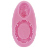 PENTART - Moule Silicone Résine - Camée & Cadre Ovale 9.3x4.8x1