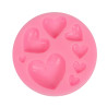 PENTART - Silicone Resin Mould - Coeurs 7.5x1.3