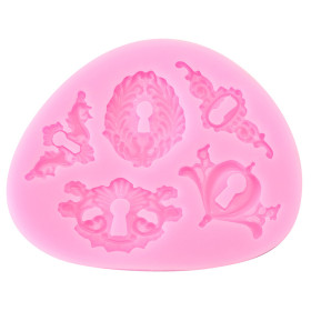 PENTART - Moule Silicone Résine - Serrures 10x7.8x0.8