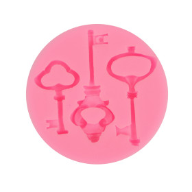 PENTART - Silicone Resin Mould - Keys 7.2x7.2x1