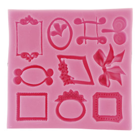 PENTART - Moule Silicone Résine - Mini Cadres 10.5x10.2x1