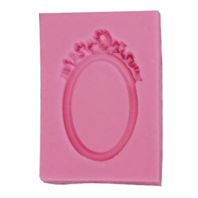PENTART - Silicone Resin Mould - Oval Frame 12.1x8.3x1.6