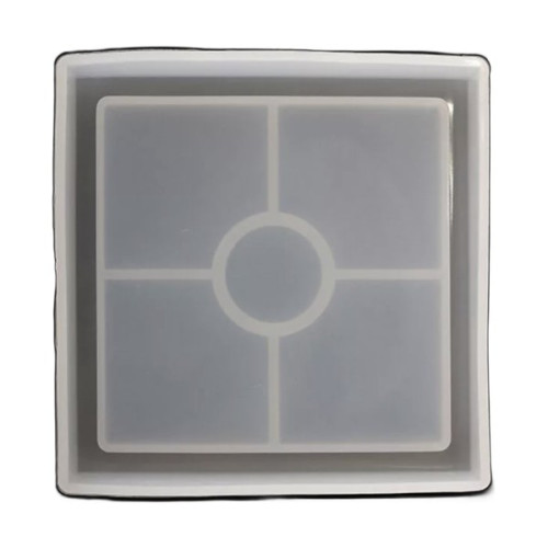 PENTART - Moule Silicone Résine - Porte-Savon Square - 19x19cm