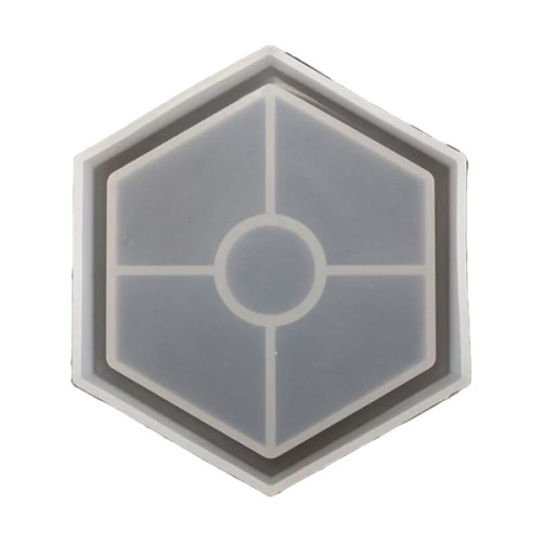 PENTART - Moule Silicone Résine - Porte-Savon Hexagone - 11,5cm