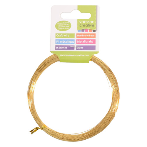 VAESSEN CREATIVE - Gold Craft Wire - 0.46 mm - 36 m