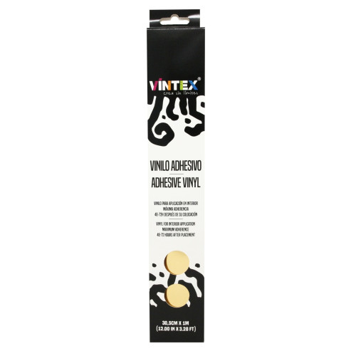 VINTEX - Mirror Metallic Adhesive Vinyl - 31,5 cm x 1 m