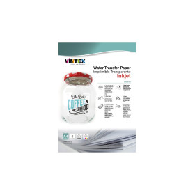 VINTEX - Water Slide Transfer Paper Clear - A4 - 5 Sheets - Inkjet
