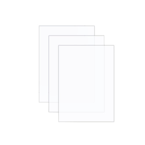 VINTEX - Plaques Plexiglass Transparent - 15 x 20 cm - 3 Pieces + Support