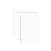 VINTEX - Clear Acrylic Sheets - 15 x 20 cm - 3 Pieces + Stand