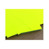 VINTEX - Papier Adhesif Imprimable Fluo - Jaune - 50 Feuilles