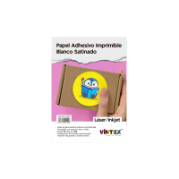 VINTEX - Papier Adhesif Imprimable Satine - A4 - 20 Feuilles