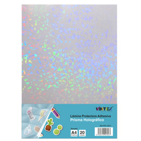 VINTEX - Film de Protection Prisma Holographique - A4 - 20 Feuilles