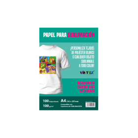 VINTEX - Papier Sublimation 100 g/m2 - A4 - 100 Feuilles