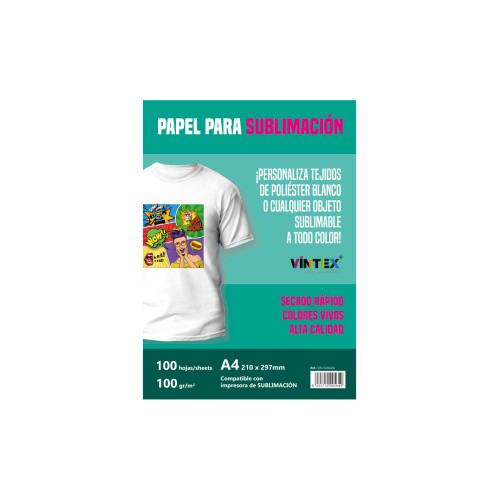 VINTEX - Sublimation Paper 100 gsm - A4 - 100 Sheets