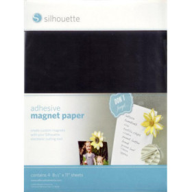 SILHOUETTE - Papier Magnetique Adhesif - 21,6 x 28 cm - 4 Feuilles