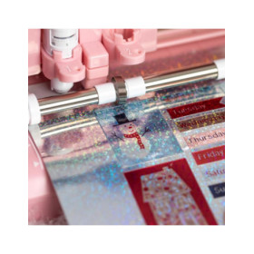 SILHOUETTE - Holographic Dot Sticker Paper - 8 Sheets