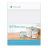 SILHOUETTE - Clear Printable Sticker Paper - A4 - 8 Sheets