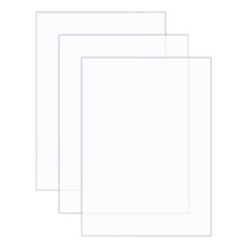 VINTEX - Plaques Plexiglass Transparent - 15 x 20 cm - 3 Pièces + Support