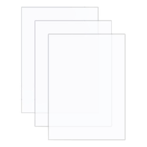 VINTEX - Plaques Plexiglass Transparent - 15 x 20 cm - 3 Pièces + Support
