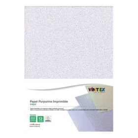 VINTEX - Printable Glitter Paper - A4 - 12 Sheets - Inkjet