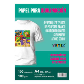 VINTEX - Sublimation Paper 100 gsm - A4 - 100 Sheets