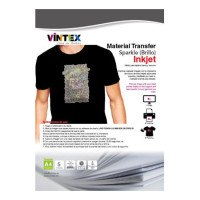 VINTEX - Sparkle Heat Transfer Paper - A4 - 5 Sheets - Inkjet