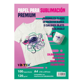 VINTEX - Premium Sublimation Paper 120 gsm - A4 - 100 Sheets