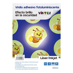 VINTEX - Glow in the Dark Printable Adhesive Vinyl - A4