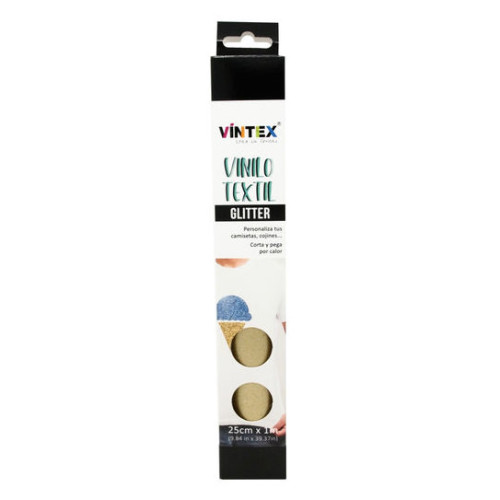 VINTEX - Vinyle Textile Thermocollant Glitter Suave - 25 cm x 1 m