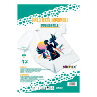 VINTEX - Printable Heat Transfer Vinyl - A4 - 5 Sheets - Inkjet