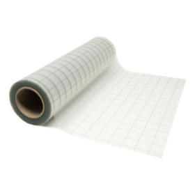 VINTEX - Film Transporteur Quadrillé - Application Vinyle - 30 cm x 25 m