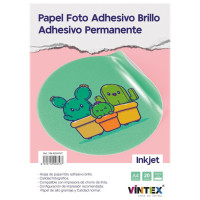 VINTEX - Gloss Adhesive Photo Paper 135 gsm - A4 - 20 Sheets