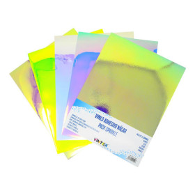 VINTEX - Pack Vinyles Adhésifs Nacrés Sparkle - 25 x 32 cm - 5 Feuilles