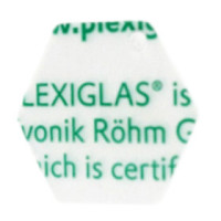 VINTEX - Hexagonal Acrylic Blanks 50 mm - 8 Pieces