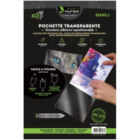 ESPRIT PAPIER - Pochettes Cristal Transparentes - Pack de 12