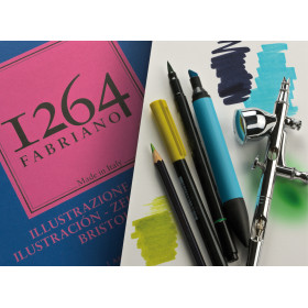 FABRIANO - Bloc Bristol 1264 Illustration - A3 - 50 Feuilles - 200 g/m²