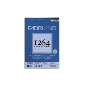 FABRIANO - 1264 Watercolour Spiral Pad - 300 gsm
