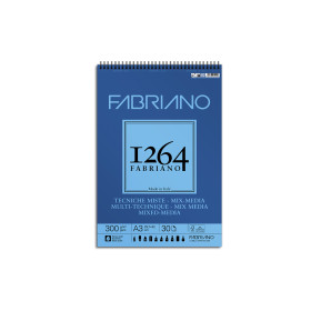 FABRIANO - 1264 Mixed Media Spiral Pad - 300 gsm