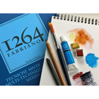 FABRIANO - 1264 Mixed Media Spiral Pad - 300 gsm